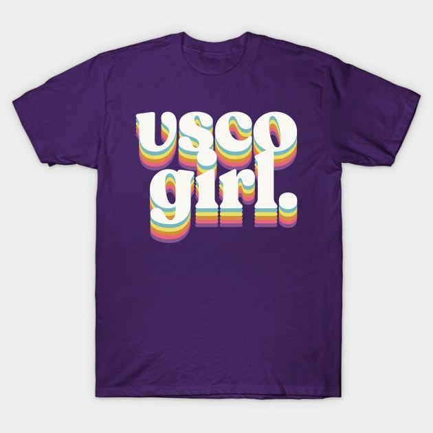 VSCO Girl /// Retro Typography Design T-Shirt by DankFutura